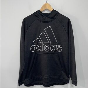 Adidas Men's Charcoal Hoodie Sweater size Large